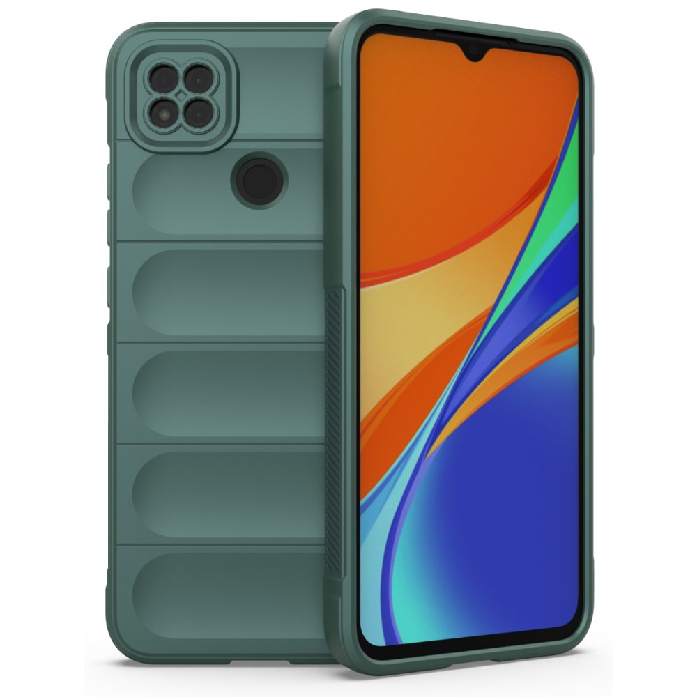 Newface Xiaomi Redmi 9C Kılıf Optimum Silikon - Koyu Yeşil