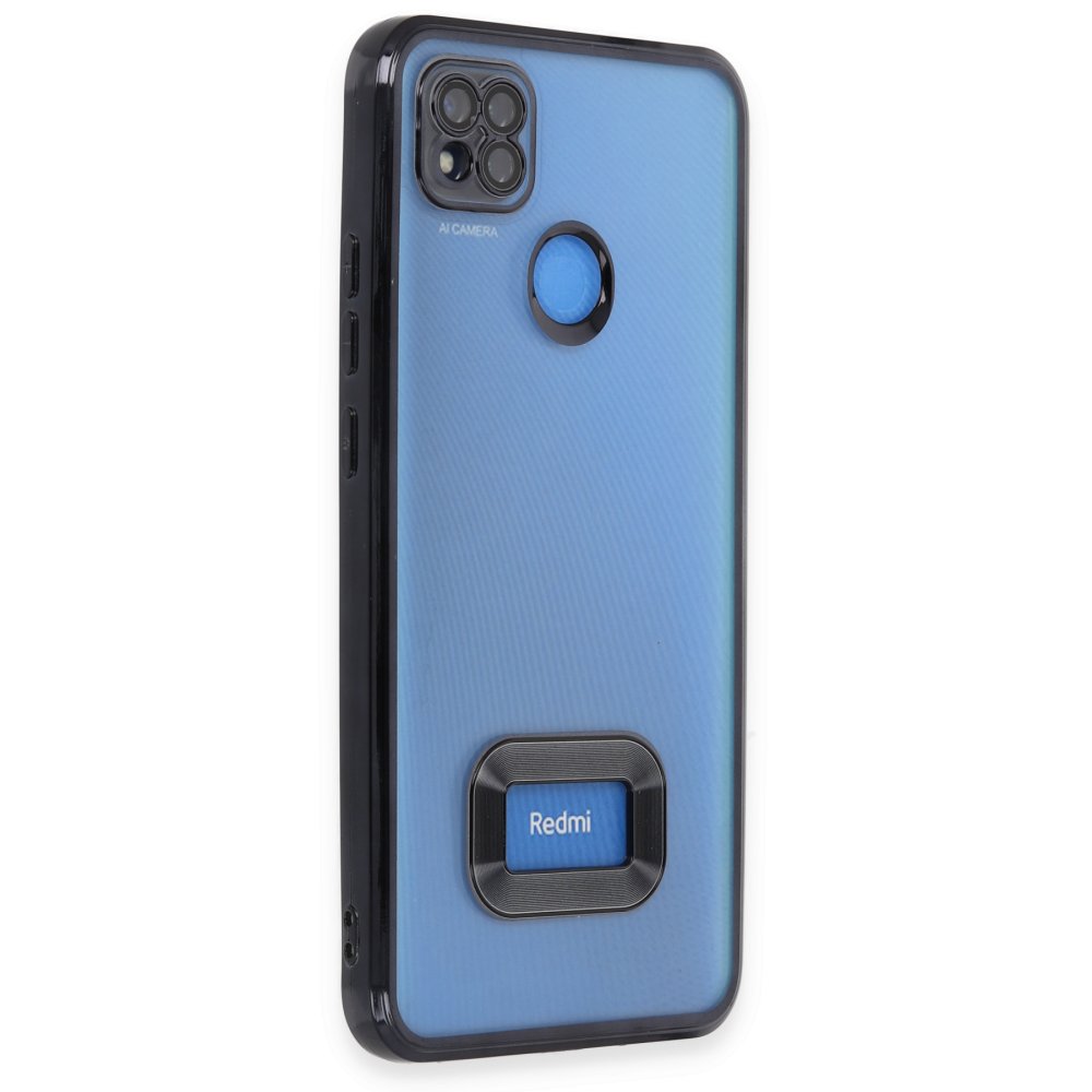 Newface Xiaomi Redmi 9C Kılıf Slot Silikon - Siyah