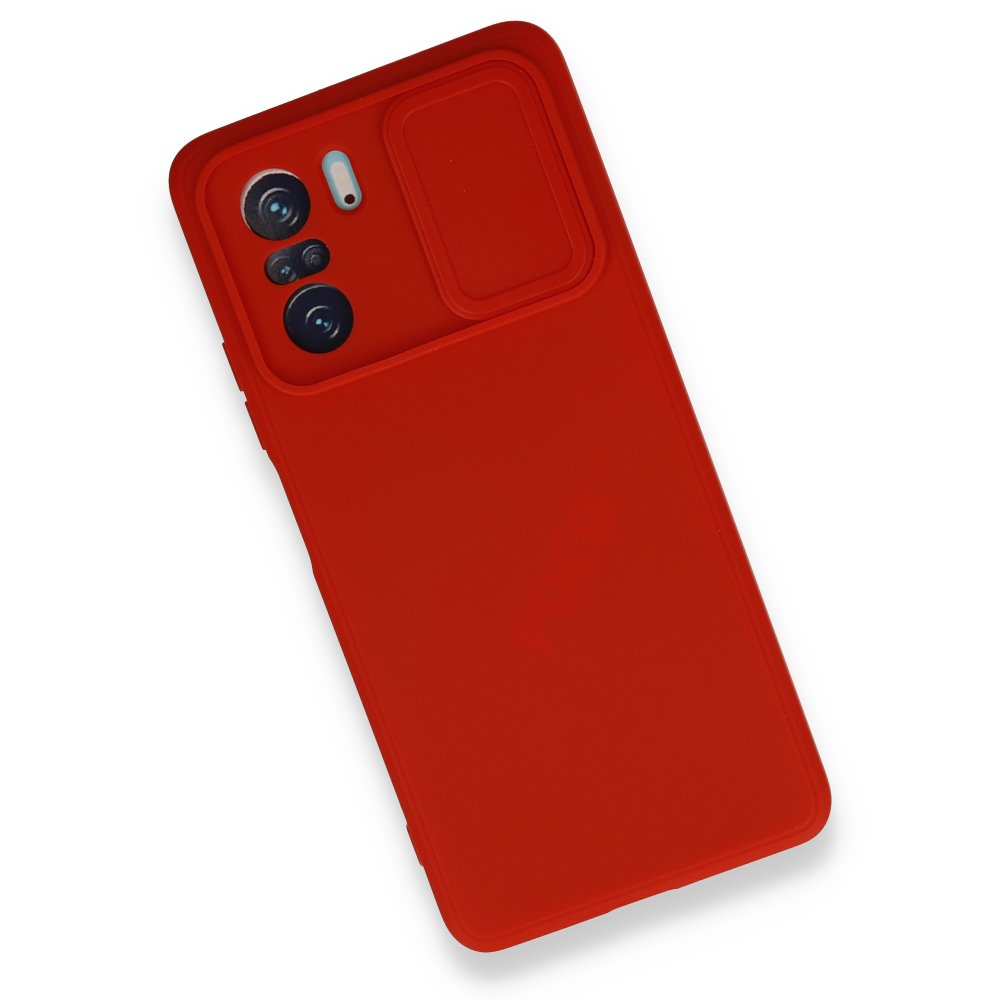 Newface Xiaomi Redmi K40 Pro Kılıf Color Lens Silikon - Kırmızı