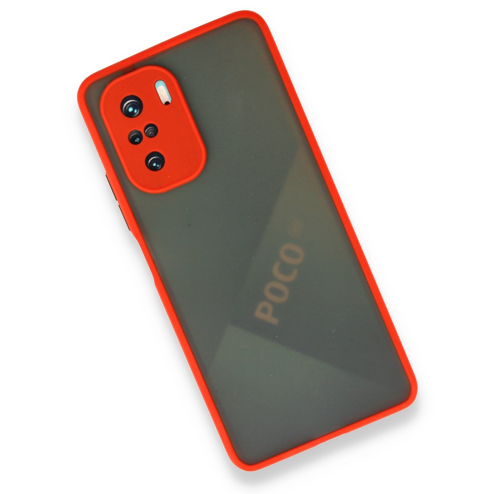 Newface Xiaomi Redmi K40 Pro Kılıf Montreal Silikon Kapak - Kırmızı