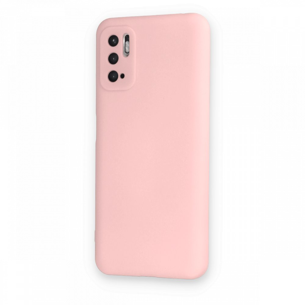 Newface Xiaomi Redmi Note 10 5G Kılıf Nano içi Kadife Silikon - Pudra