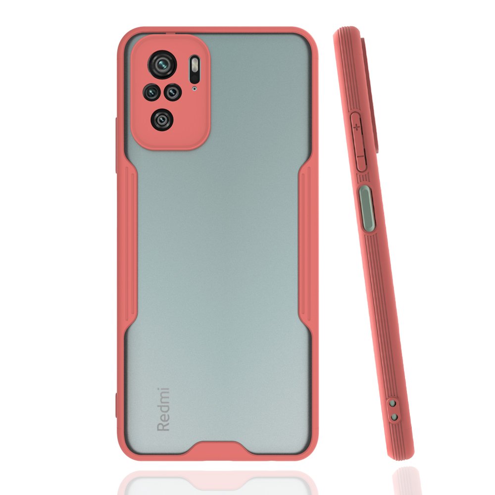 Newface Xiaomi Redmi Note 10 Kılıf Platin Silikon - Pembe