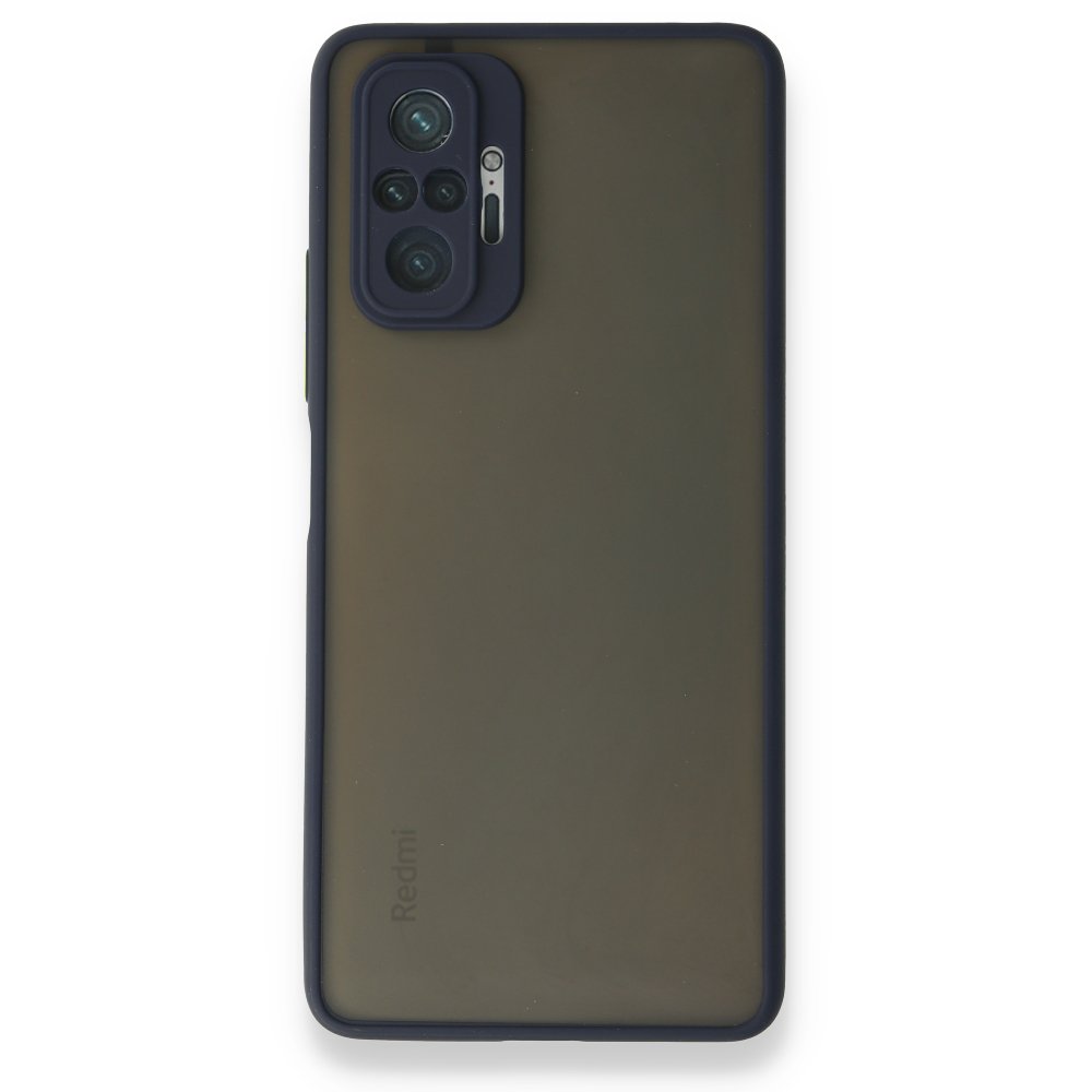 Newface Xiaomi Redmi Note 10 Pro Kılıf Montreal Silikon Kapak - Lacivert