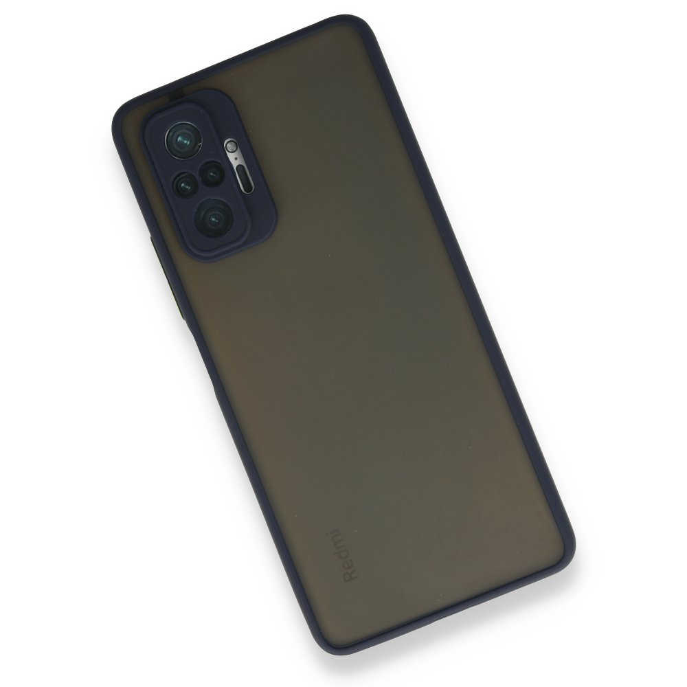 Newface Xiaomi Redmi Note 10 Pro Kılıf Montreal Silikon Kapak - Lacivert