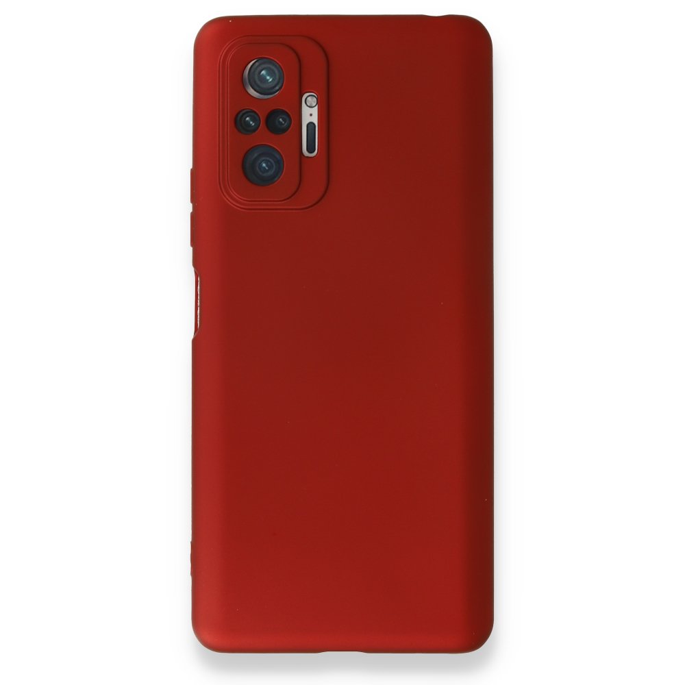 Newface Xiaomi Redmi Note 10 Pro Kılıf First Silikon - Bordo