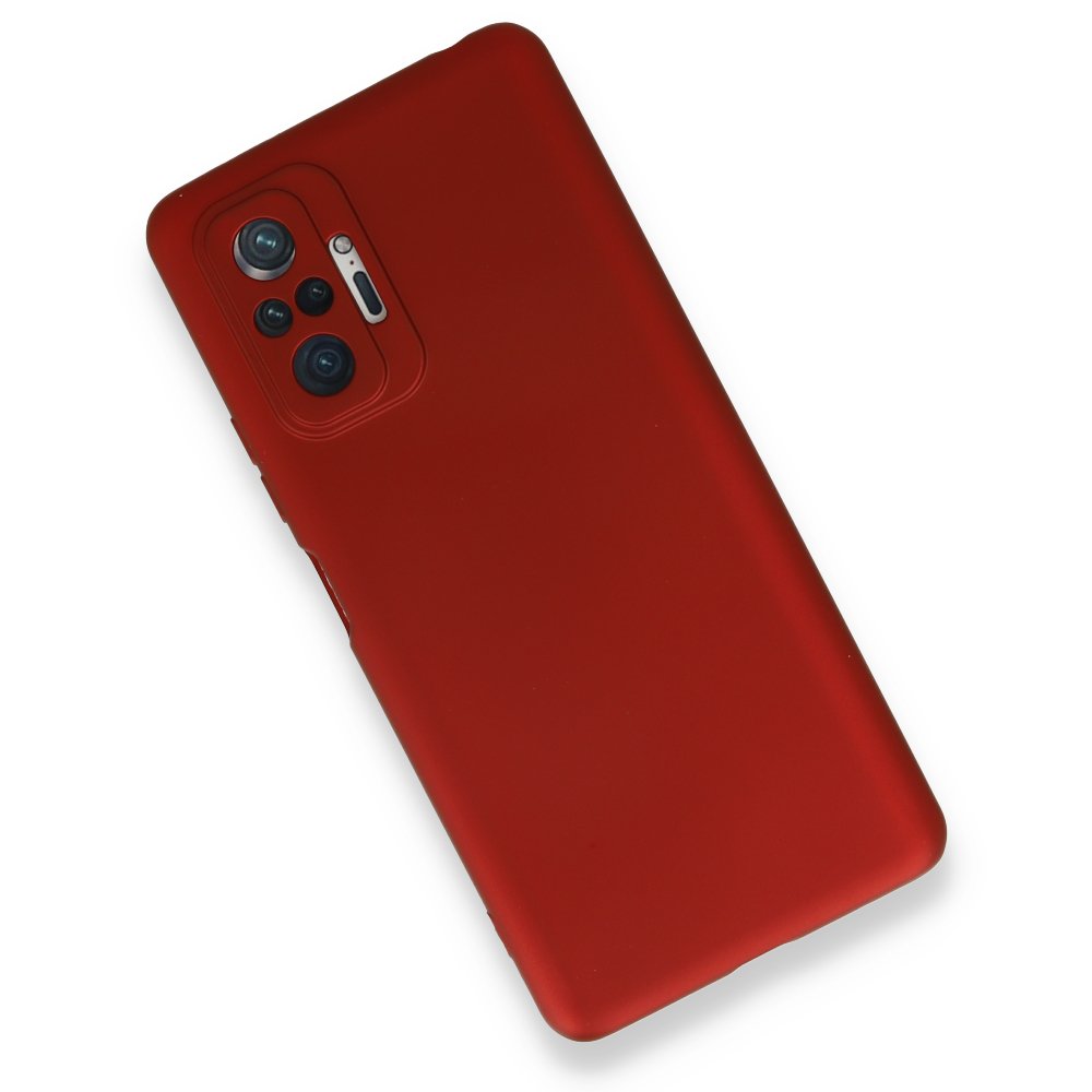 Newface Xiaomi Redmi Note 10 Pro Kılıf First Silikon - Bordo