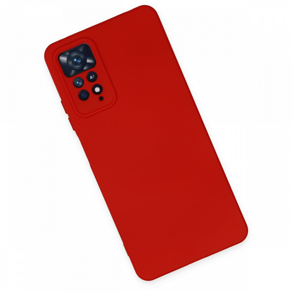 Newface Xiaomi Redmi Note 11 Pro Kılıf Nano içi Kadife Silikon - Kırmızı