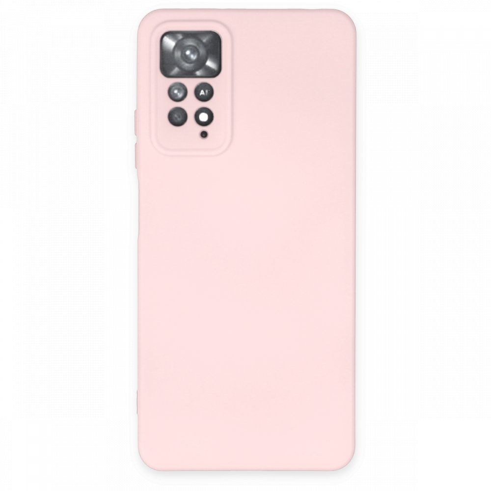 Newface Xiaomi Redmi Note 11 Pro Kılıf Nano içi Kadife Silikon - Pudra