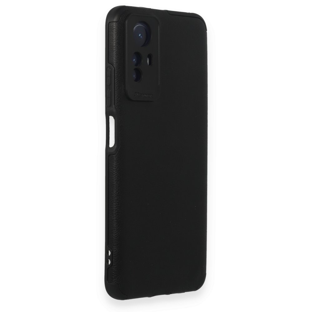 Newface Xiaomi Redmi Note 12S Kılıf Loop Deri Silikon - Siyah