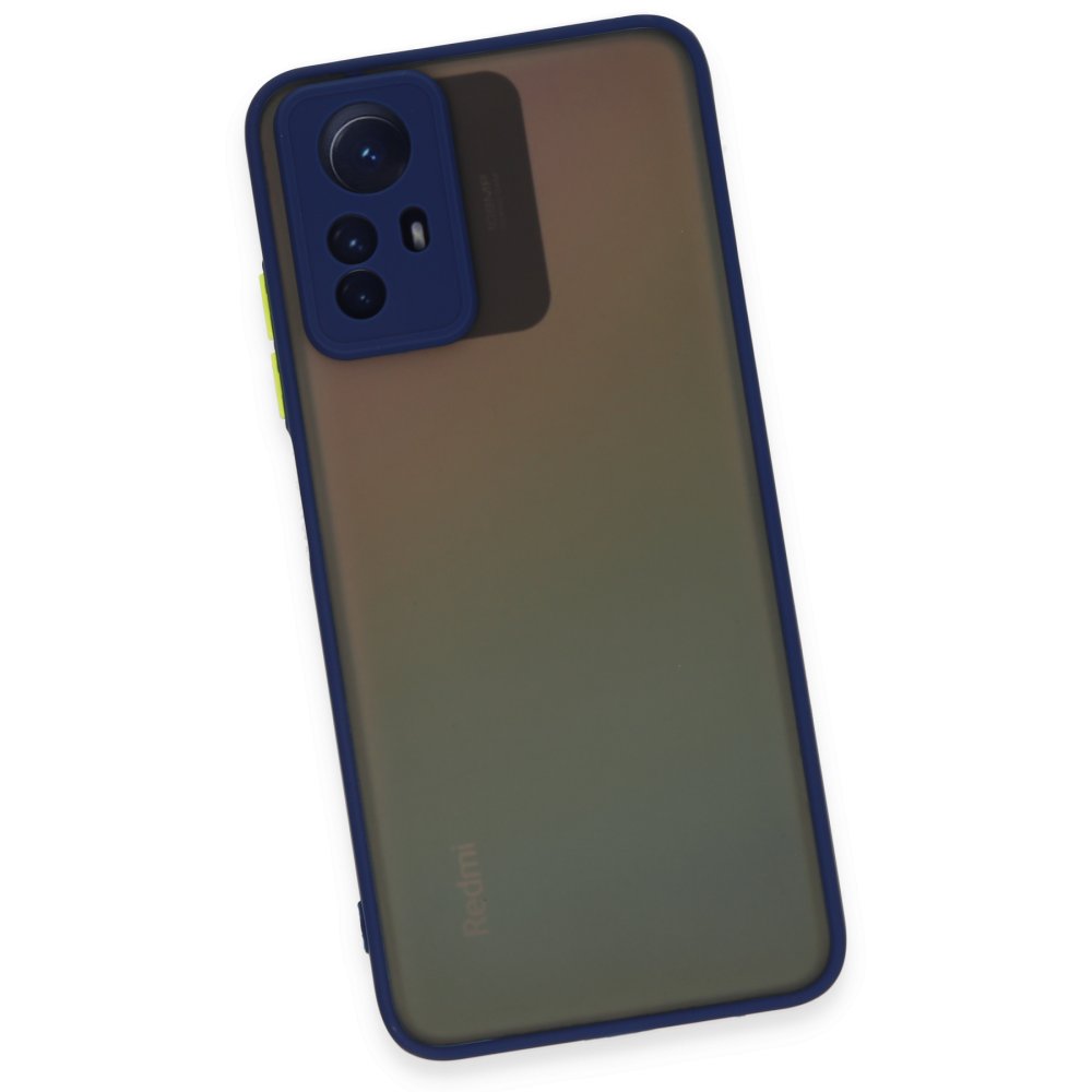 Newface Xiaomi Redmi Note 12S Kılıf Montreal Silikon Kapak - Lacivert