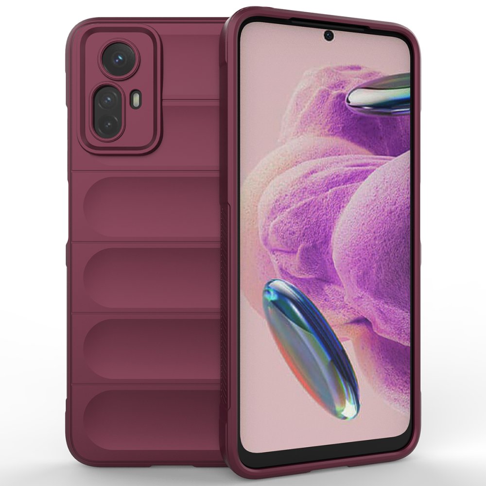 Newface Xiaomi Redmi Note 12S Kılıf Optimum Silikon - Bordo