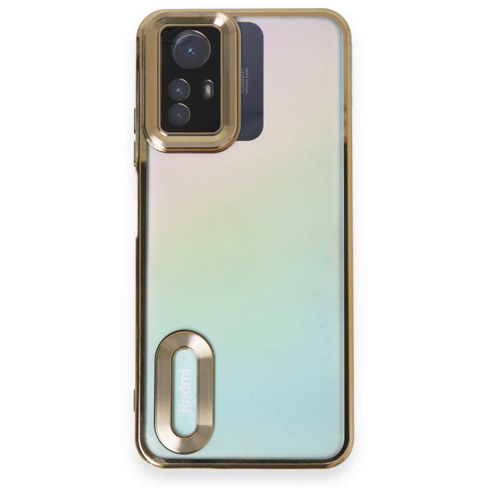 Newface Xiaomi Redmi Note 12S Kılıf Slot Silikon - Gold