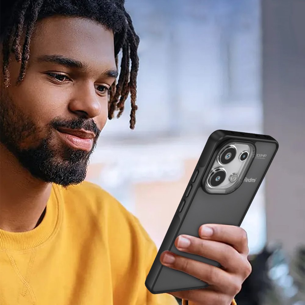 Newface Xiaomi Redmi Note 13 4G Kılıf Elegant Kapak - Açık Mavi