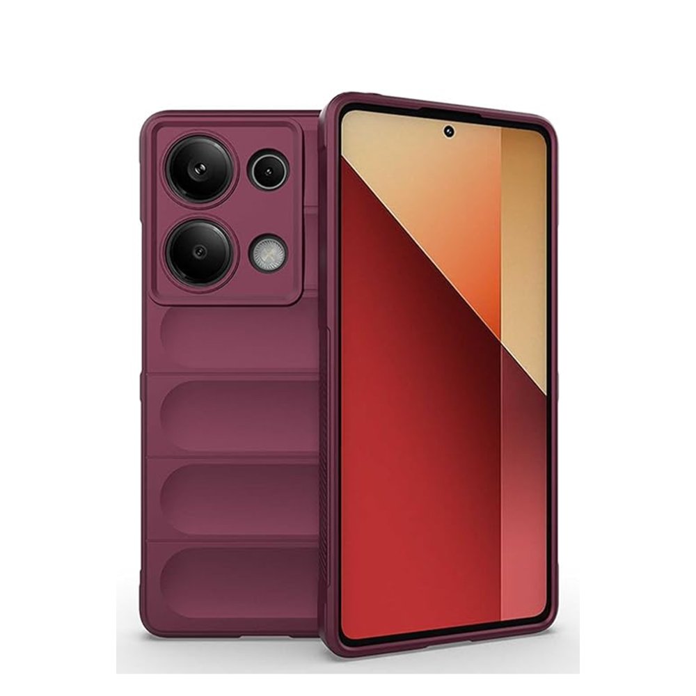 Newface Xiaomi Redmi Note 13 Pro 4G Kılıf Optimum Silikon - Bordo