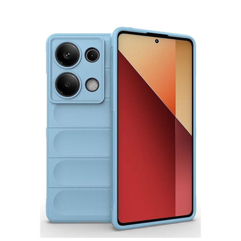 Newface Xiaomi Redmi Note 13 Pro 4G Kılıf Optimum Silikon - Sky Blue