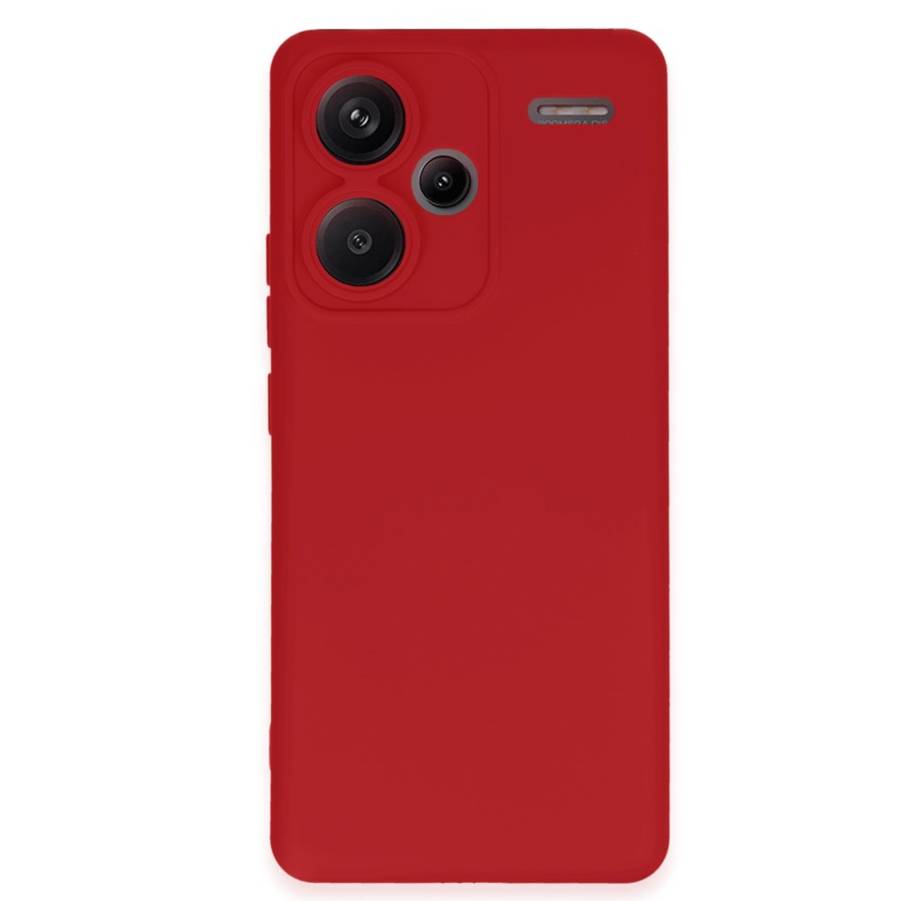 Newface Xiaomi Redmi Note 13 Pro Plus Kılıf Nano içi Kadife Silikon - Kırmızı