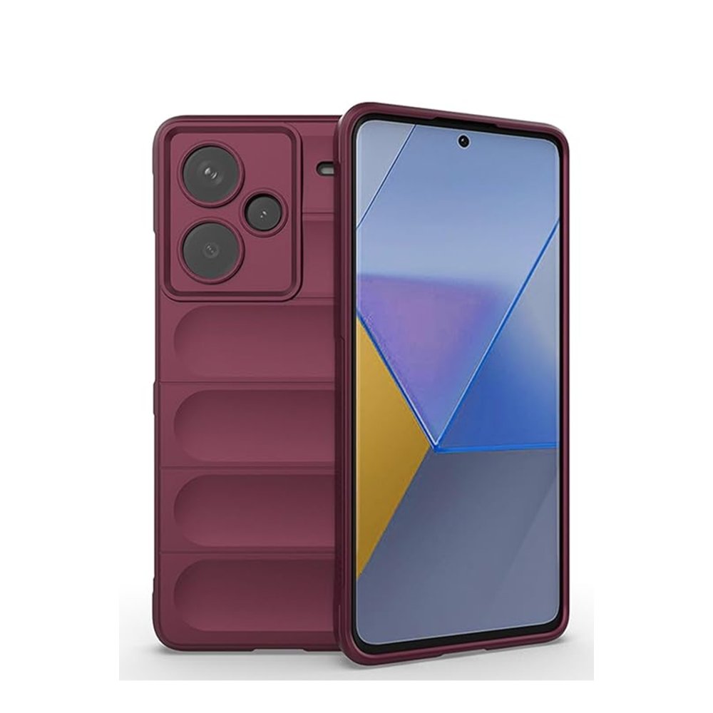 Newface Xiaomi Redmi Note 13 Pro Plus Kılıf Optimum Silikon - Bordo