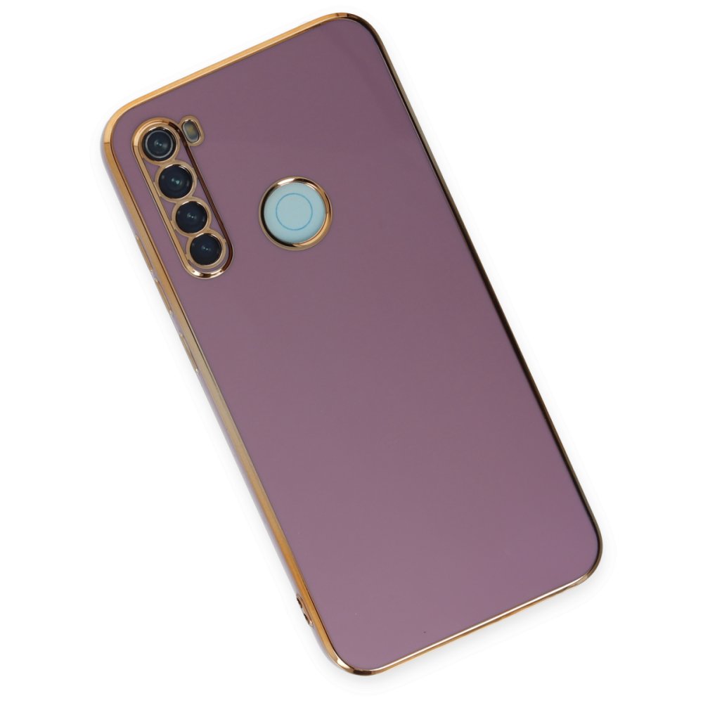 Newface Xiaomi Redmi Note 8 Kılıf Volet Silikon - Mor