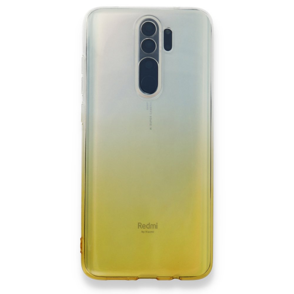 Newface Xiaomi Redmi Note 8 Pro Kılıf Lüx Çift Renkli Silikon - Sarı