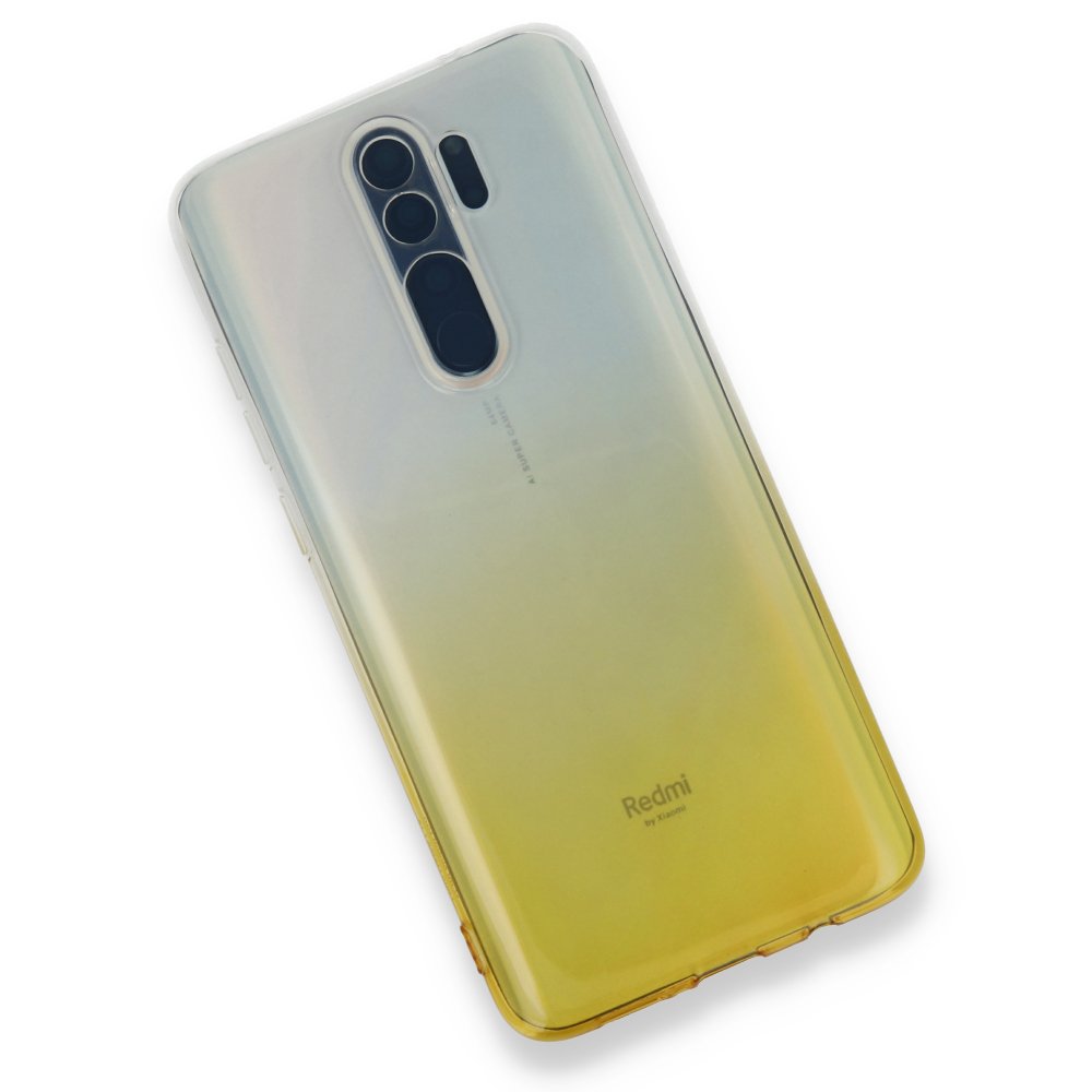 Newface Xiaomi Redmi Note 8 Pro Kılıf Lüx Çift Renkli Silikon - Sarı