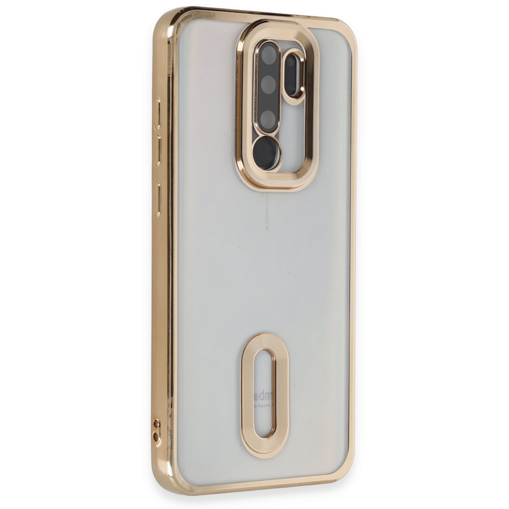 Newface Xiaomi Redmi Note 8 Pro Kılıf Slot Silikon - Gold