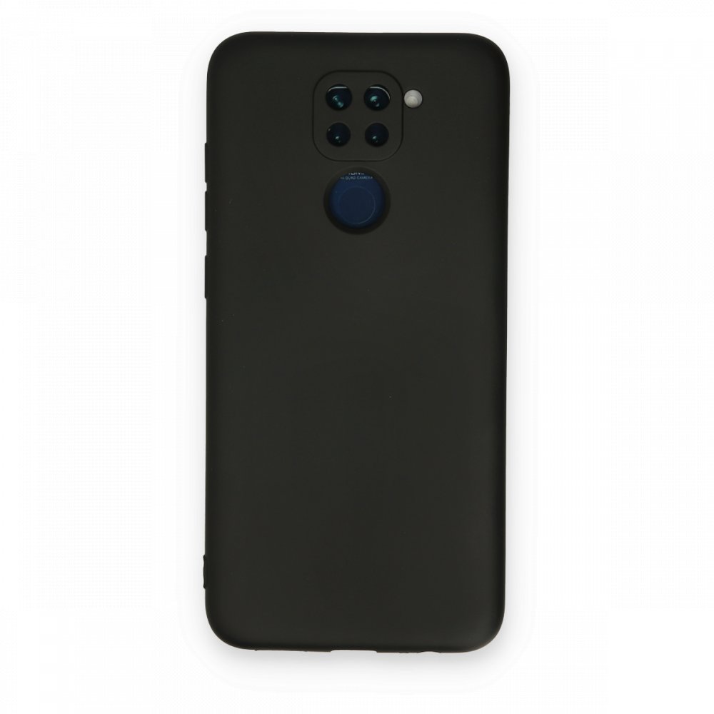 Newface Xiaomi Redmi Note 9 Kılıf Nano içi Kadife Silikon - Siyah