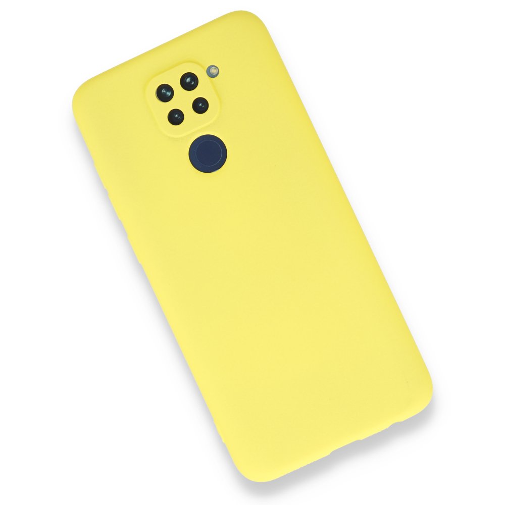 Newface Xiaomi Redmi Note 9 Kılıf First Silikon - Sarı