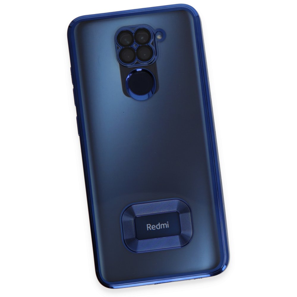 Newface Xiaomi Redmi Note 9 Kılıf Slot Silikon - Mavi