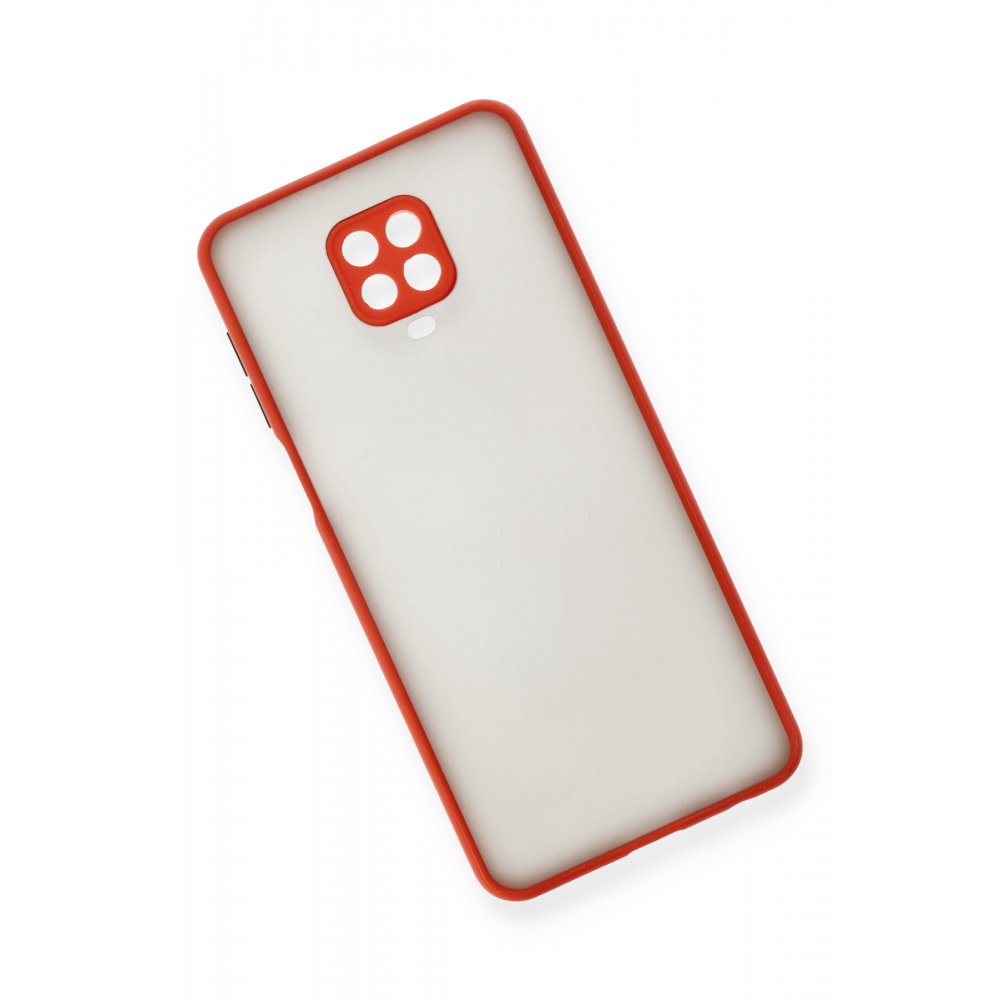 Newface Xiaomi Redmi Note 9S Kılıf Montreal Silikon Kapak - Kırmızı