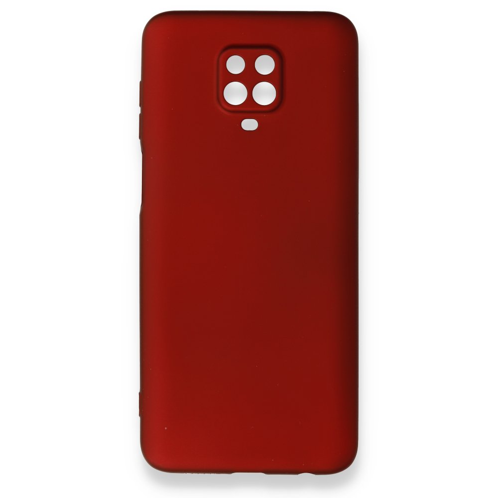 Newface Xiaomi Redmi Note 9S Kılıf First Silikon - Bordo