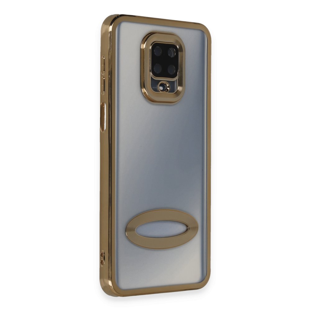 Newface Xiaomi Redmi Note 9S Kılıf Slot Silikon - Gold