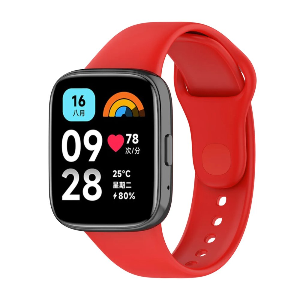 Newface Xiaomi Redmi Watch 3 Active Klasik Kordon - Kırmızı