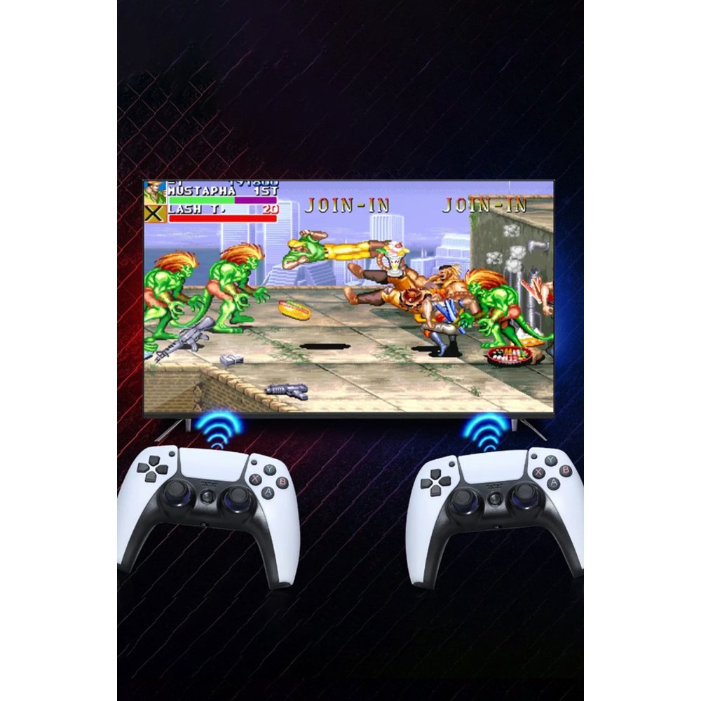 Newface Y5 64GB Android Dual Pad 4K Game Stick - Beyaz