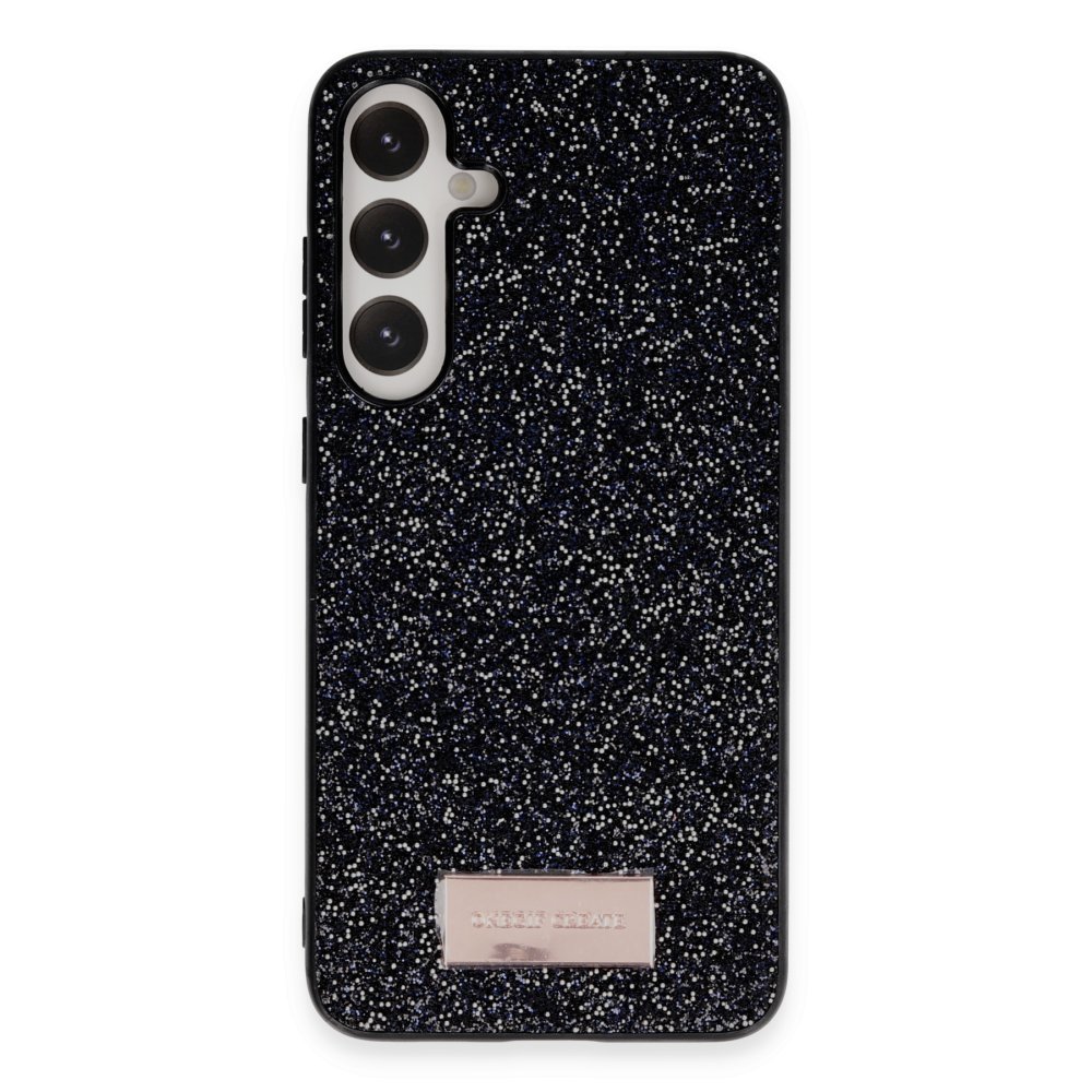 Onegif Samsung Galaxy A55 5G Bright Simli Kapak - Siyah