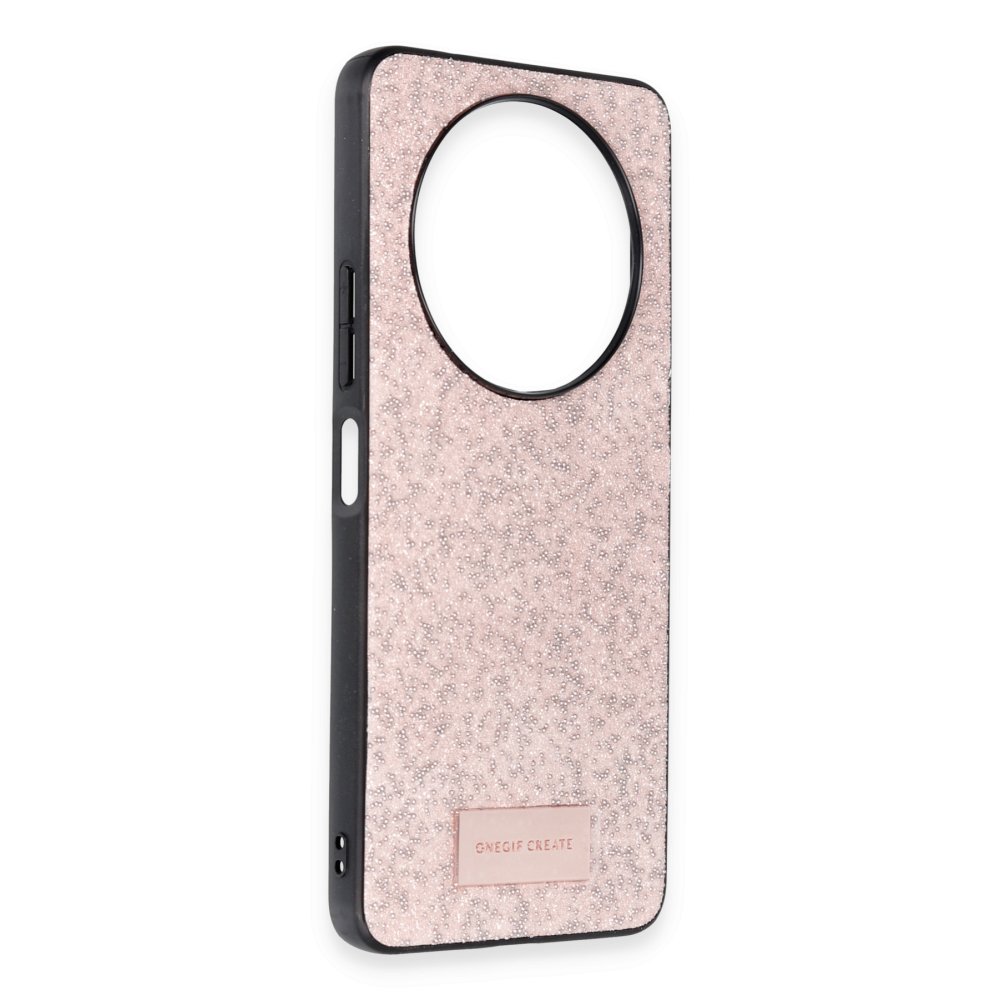 Onegif Xiaomi Poco C61 Bright Simli Kapak - Pembe