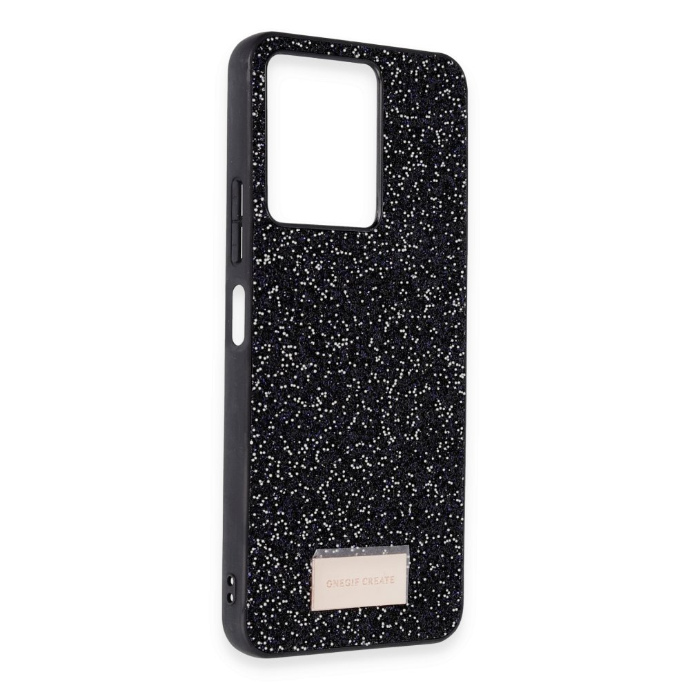 Onegif Xiaomi Redmi 13C Bright Simli Kapak - Gold