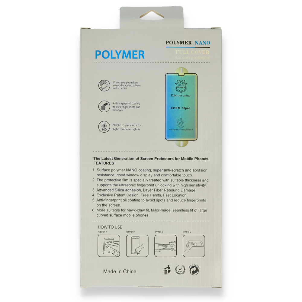 Newface iPhone 6 Polymer Nano Ekran Koruyucu - Beyaz