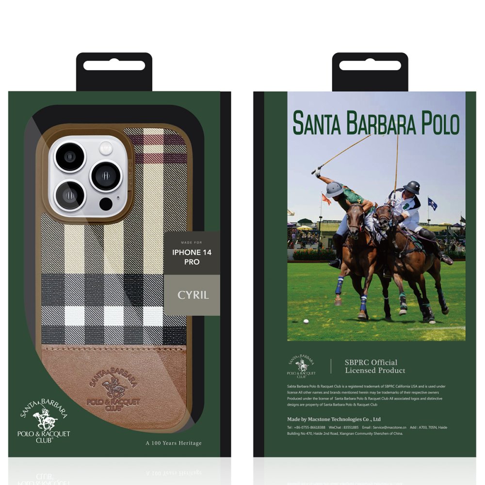 Santa Barbara Polo Racquet Club iPhone 14 Cyril Magsafe Kapak - Mor