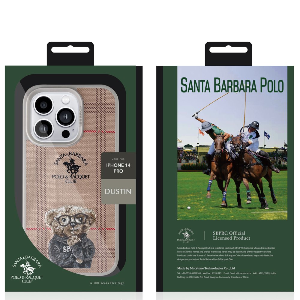 Santa Barbara Polo Racquet Club iPhone 14 Pro Max Dustin Kapak - Mor