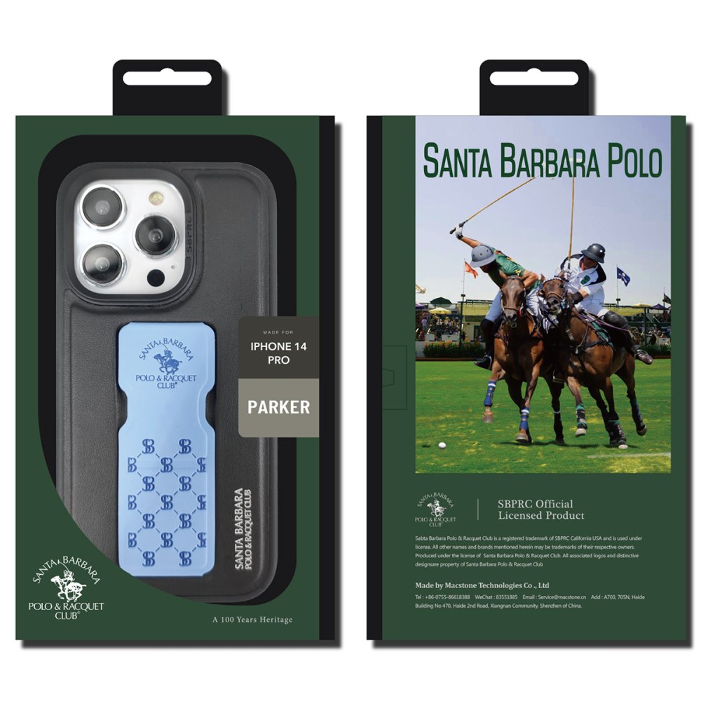 Santa Barbara Polo Racquet Club iPhone 14 Pro Max Parker Stand Kapak - Yeşil