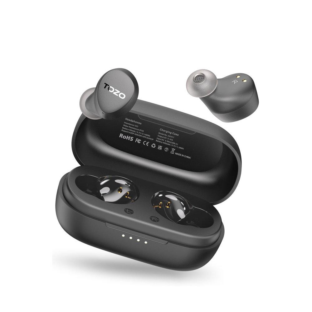 Tozo Agile Dots Ultra Hafif Bluetooth 5.3 Kablosuz TWS Airpods Kulaklık - Siyah