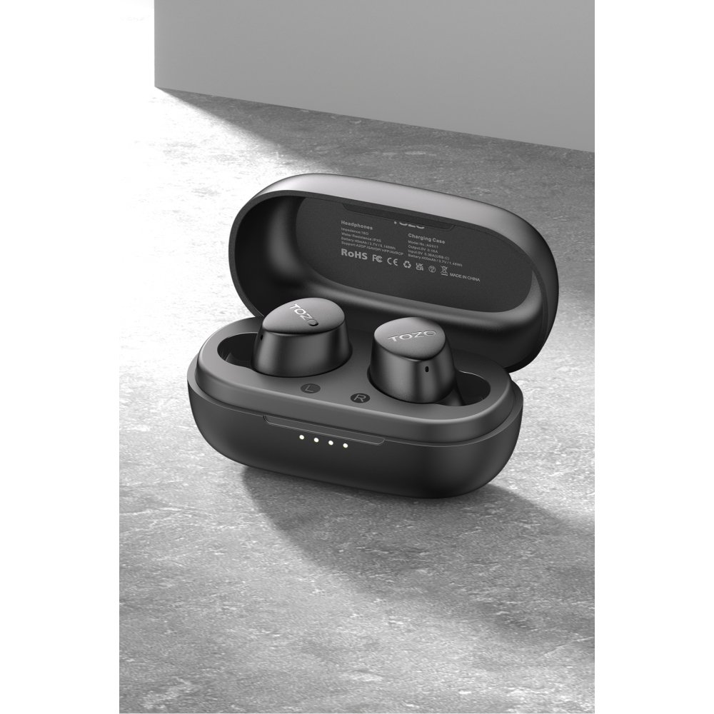 Tozo Agile Dots Ultra Hafif Bluetooth 5.3 Kablosuz TWS Airpods Kulaklık - Siyah