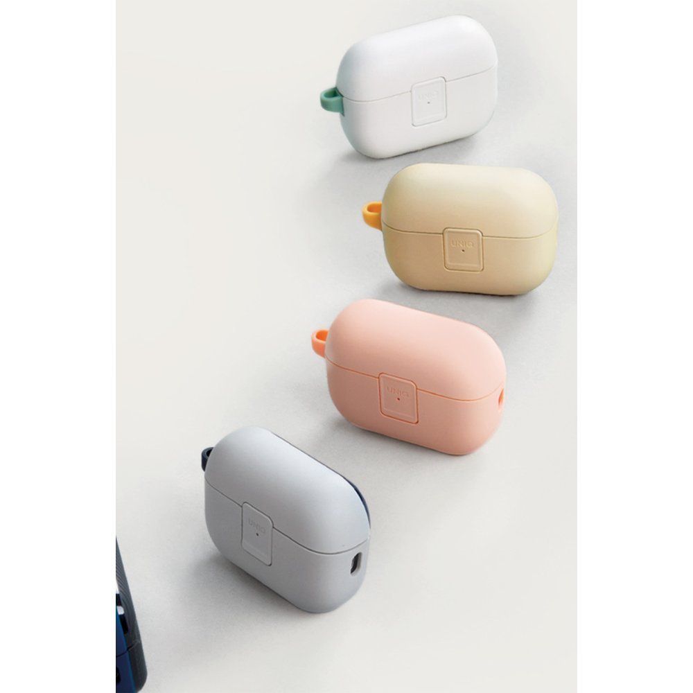 Uniq Airpods Pro 2 (2.nesil) Clyde Kilitli Kılıf - Gri