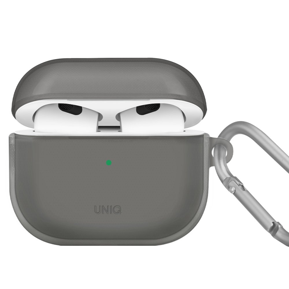 Uniq Airpods 3 (3.nesil) Glase Silikon Kılıf - Siyah