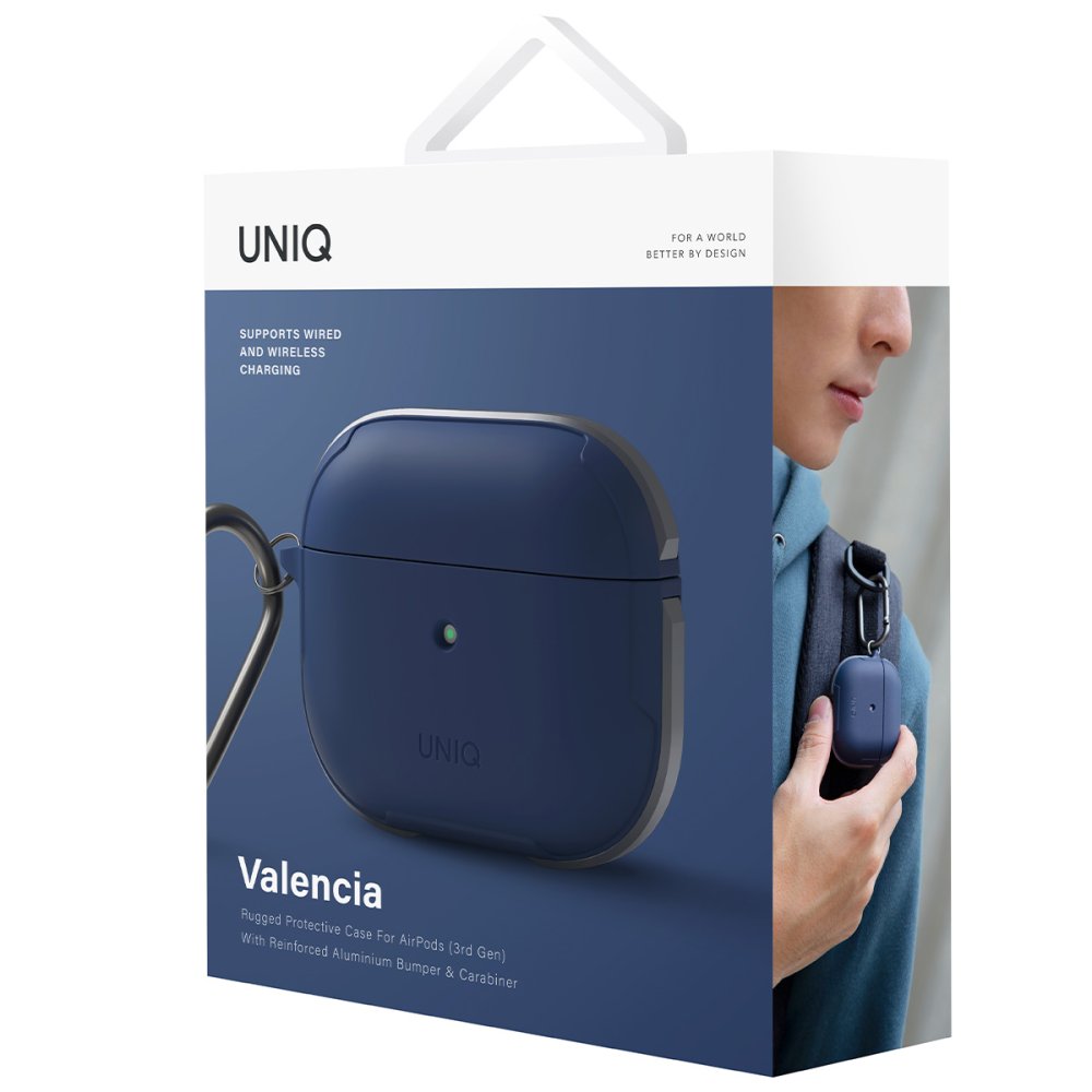 Uniq Airpods 3 (3.nesil) Valencia Kılıf - Mavi