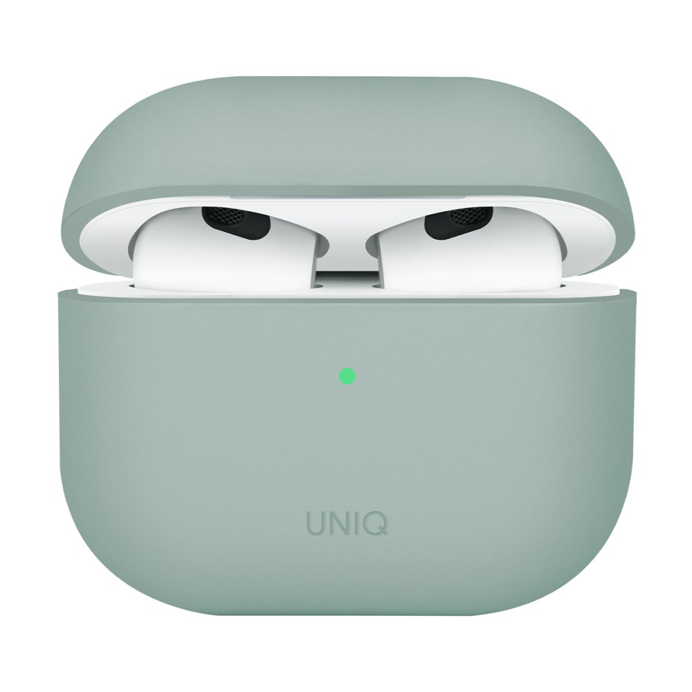 Uniq Airpods 4 (4.nesil) Lino Silikon Kılıf - Yeşil