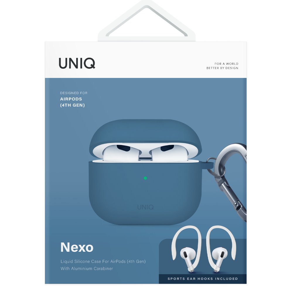 Uniq Airpods 4 (4.nesil) Nexo Silikon Kılıf - Lacivert