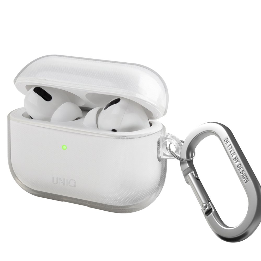 Uniq Airpods Pro 2 (2.nesil) Glase Silikon Kılıf - Şeffaf