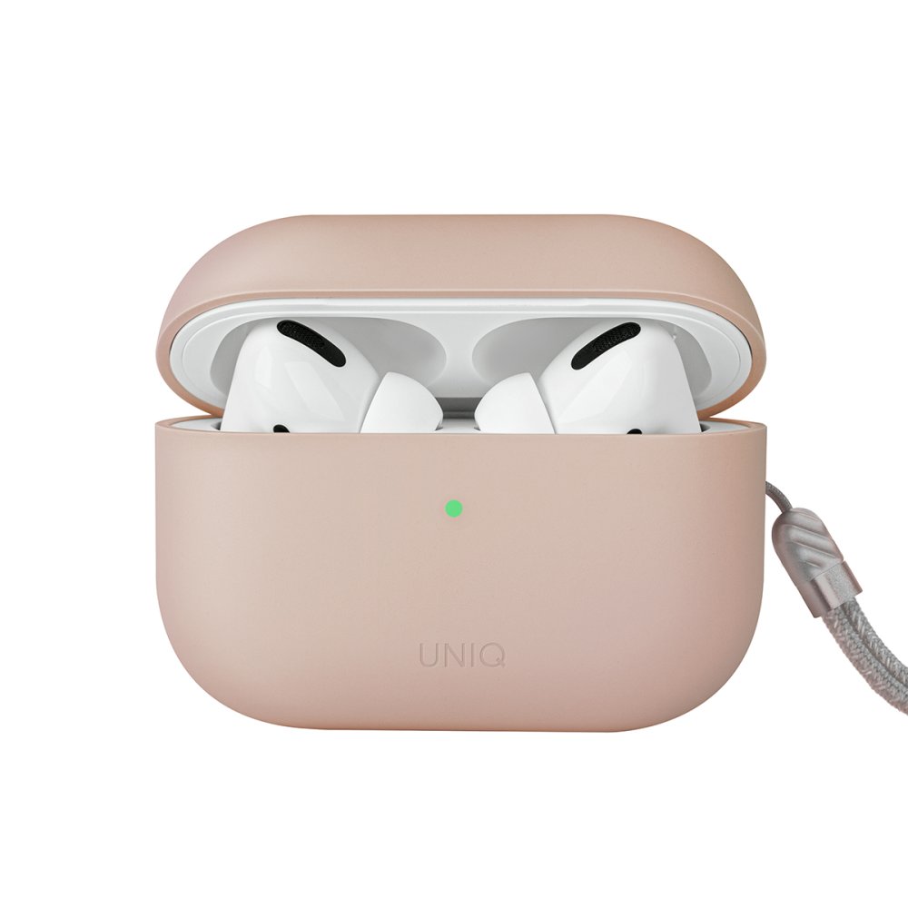 Uniq Airpods Pro 2 (2.nesil) Lino Silikon Kılıf - Pembe