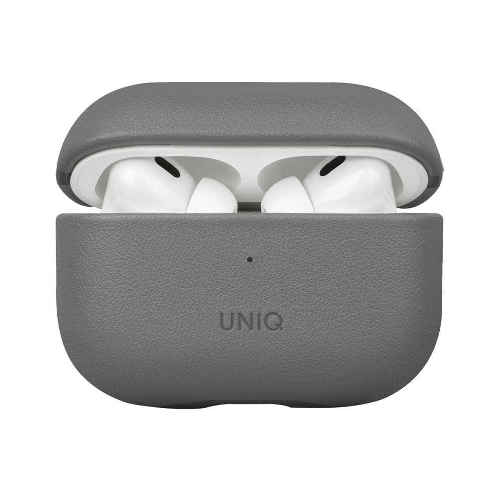 Uniq Airpods Pro 2 (2.nesil) Lyden DS Deri Kılıf - Siyah